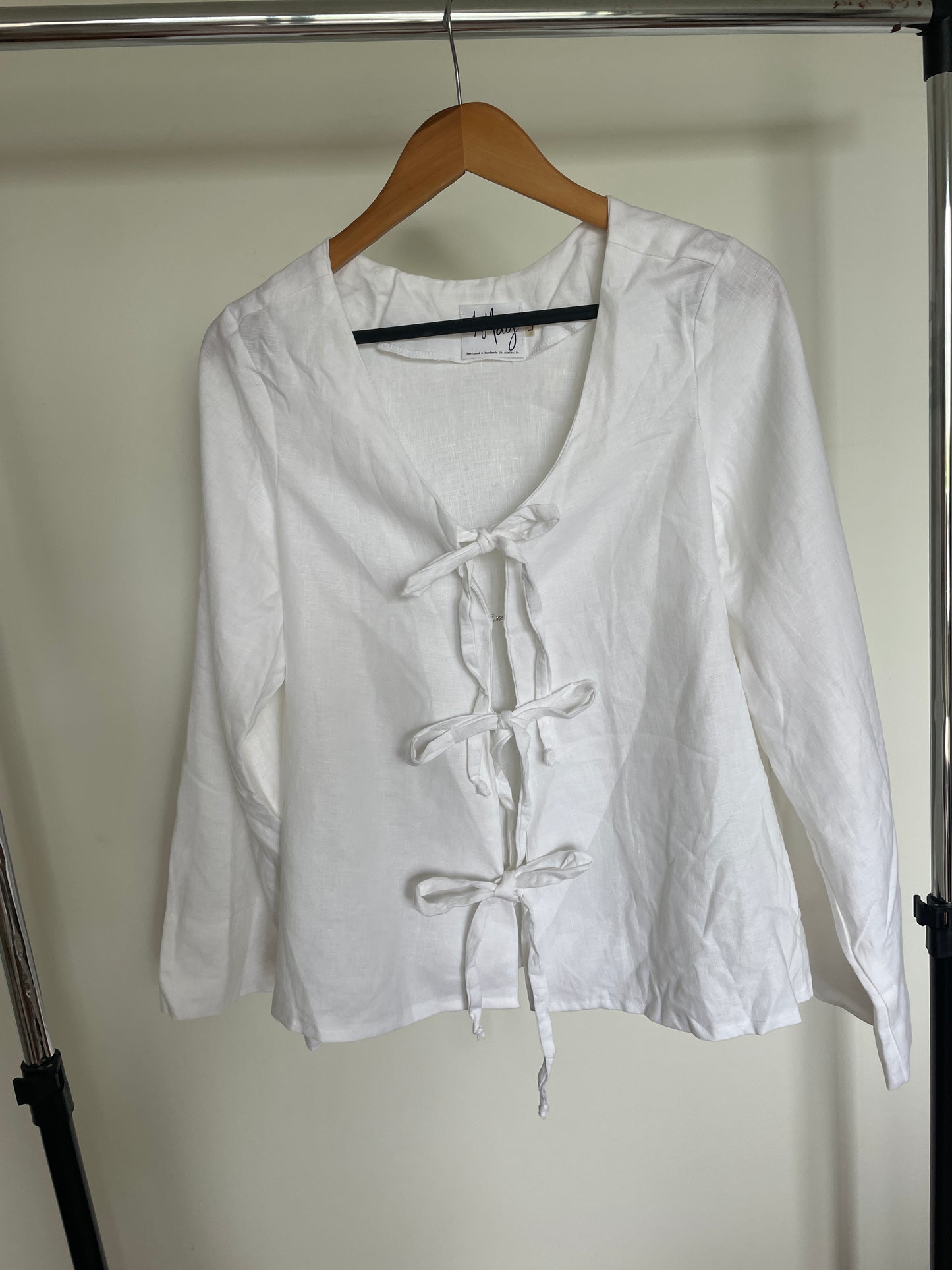 SAMPLE Lily Blouse in White