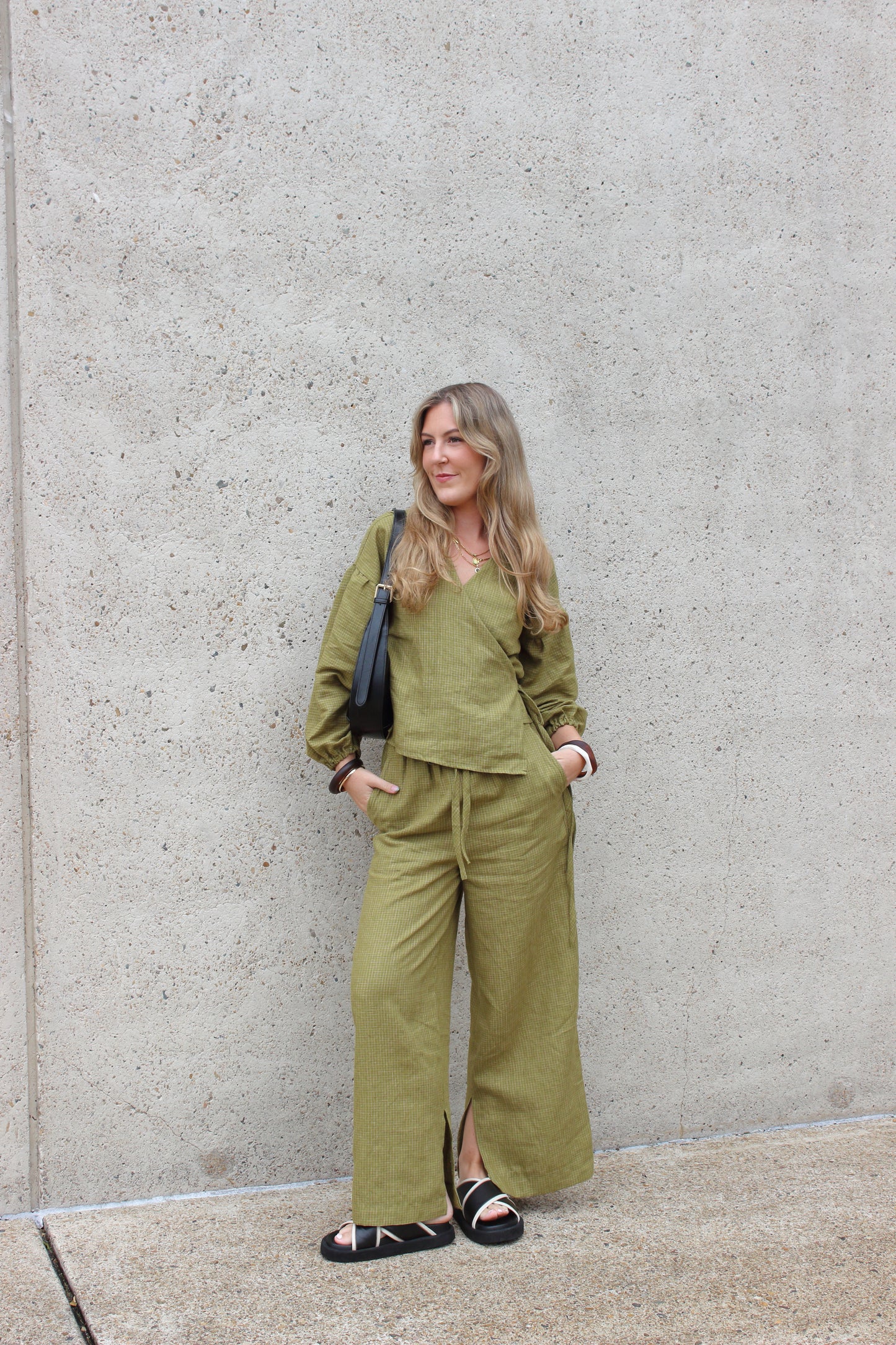 Charlie Pants in Pesto