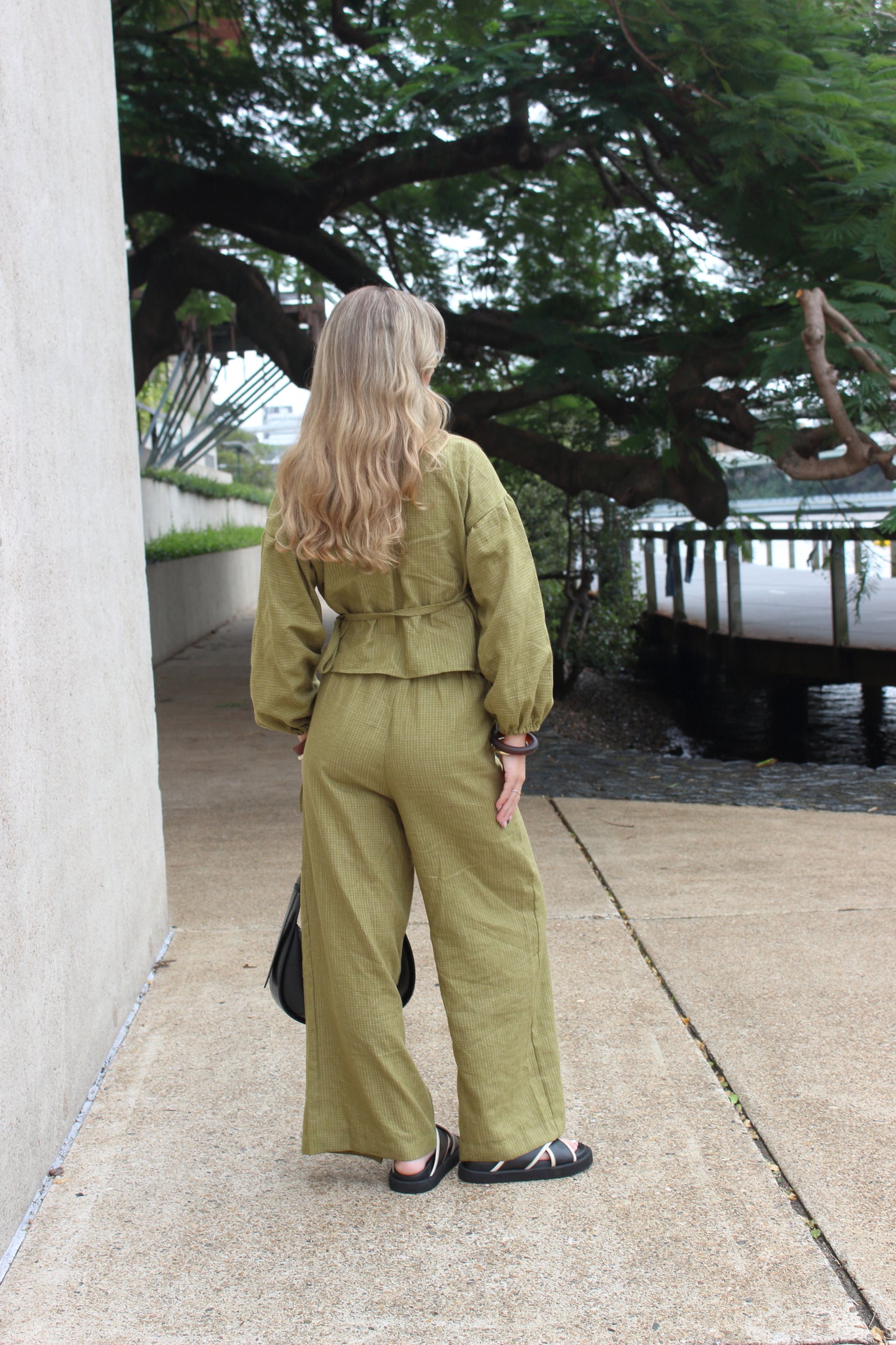 SAMPLE Charlie Pants in Pesto (XS)