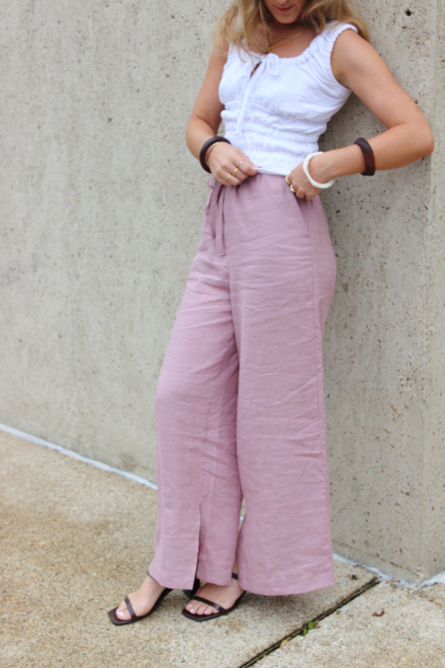 SAMPLE Charlie Pants in Lilac (XS)