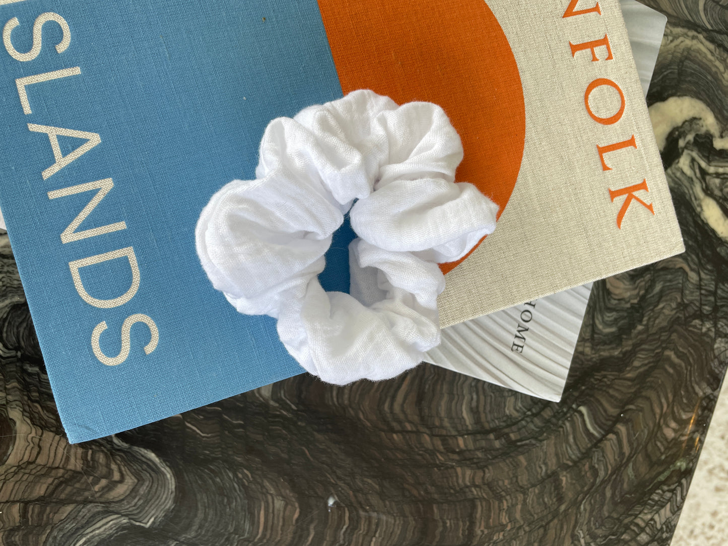 Cotton Scrunchie White