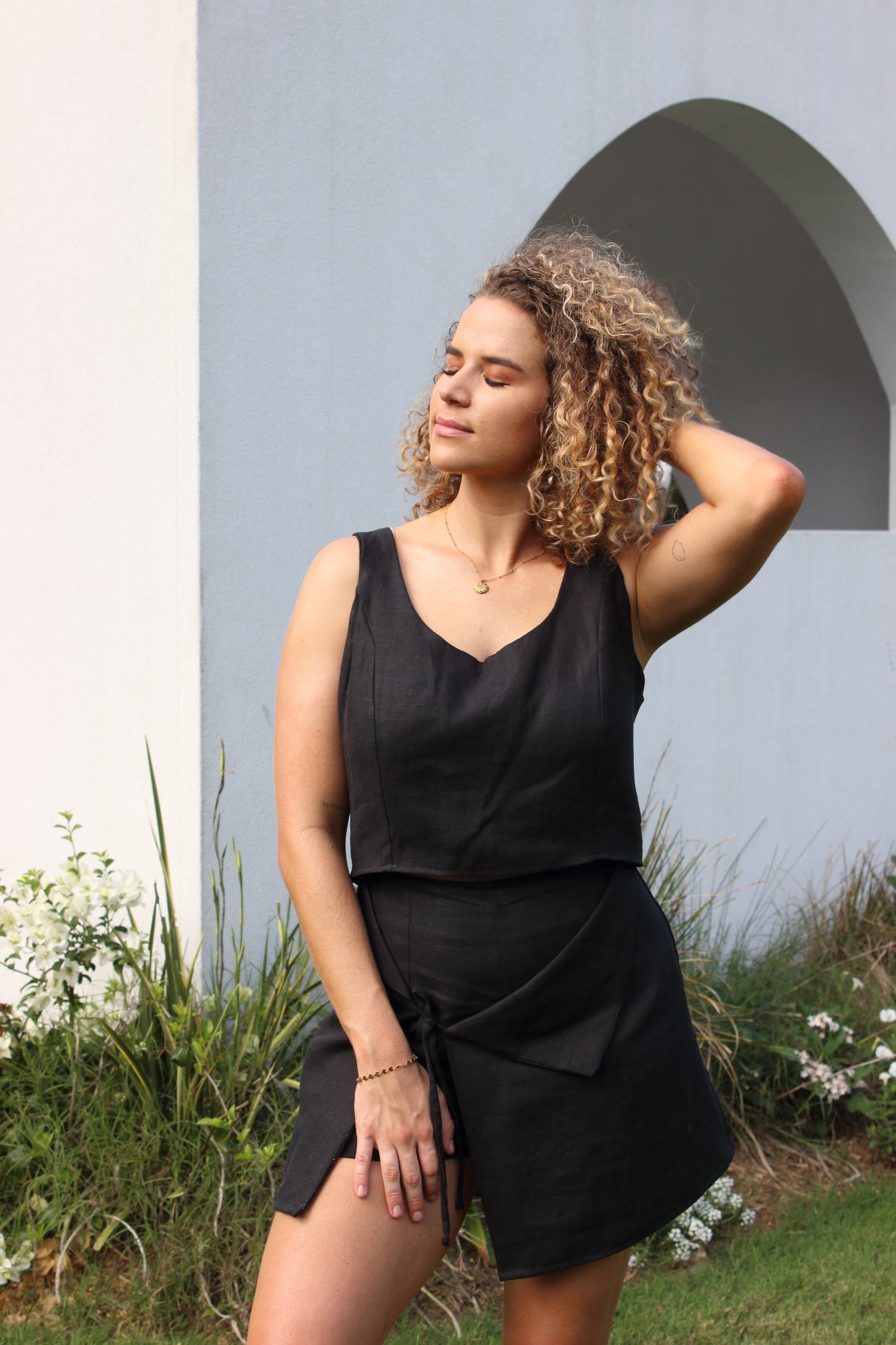 SAMPLE Odette Top in Black