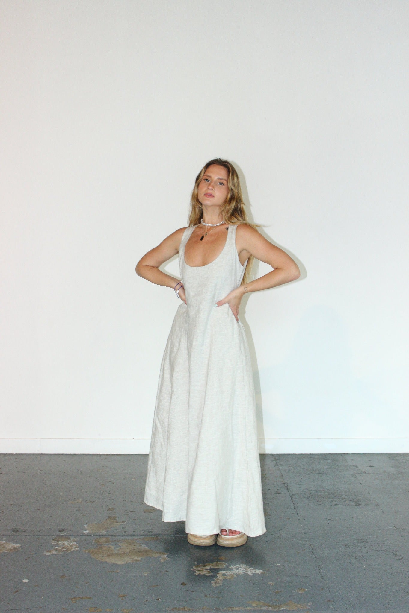 Margot Maxi Dress in Oat