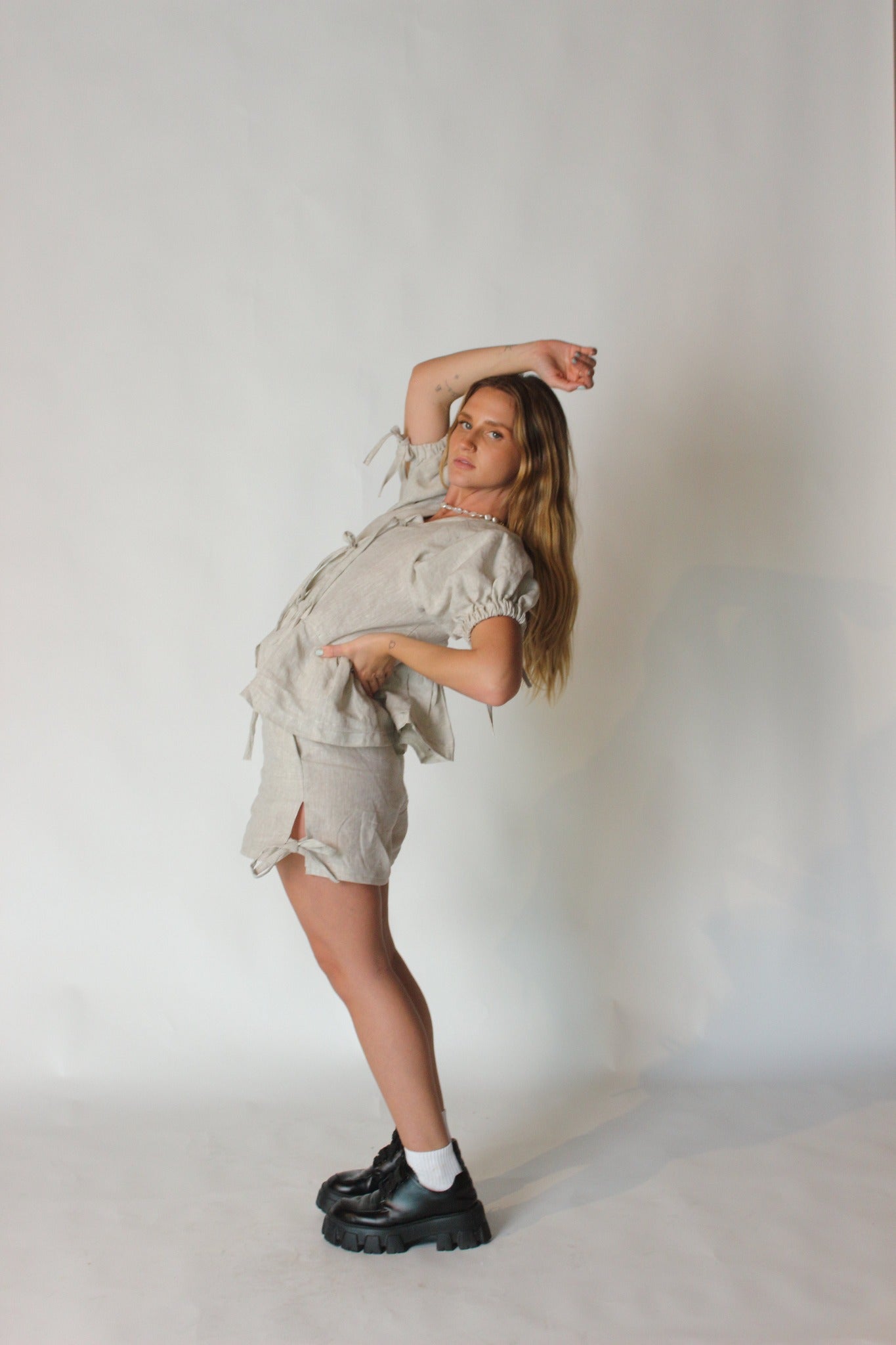 Gabbie Blouse in Oat