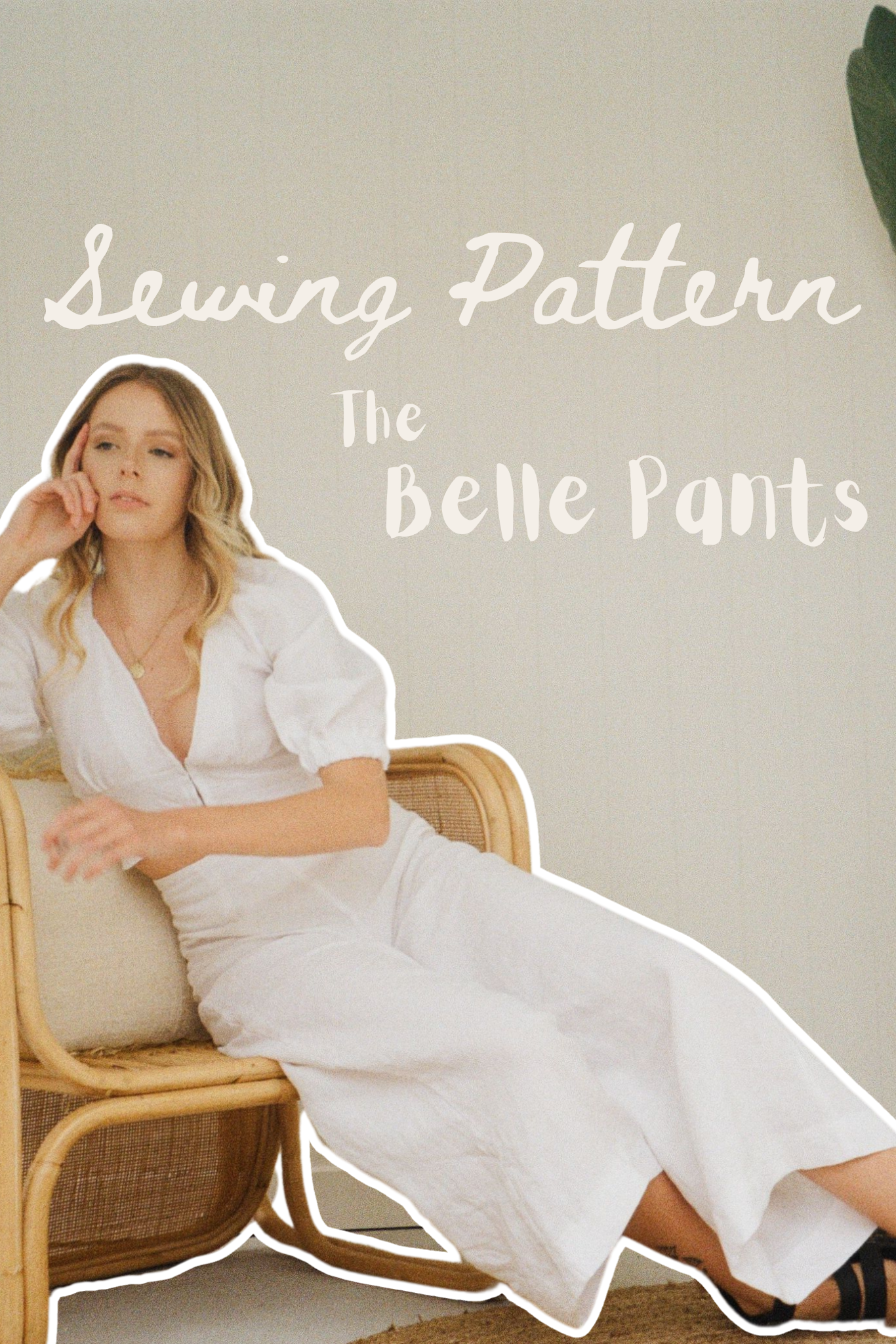 Belle Pants Sewing Pattern PDF