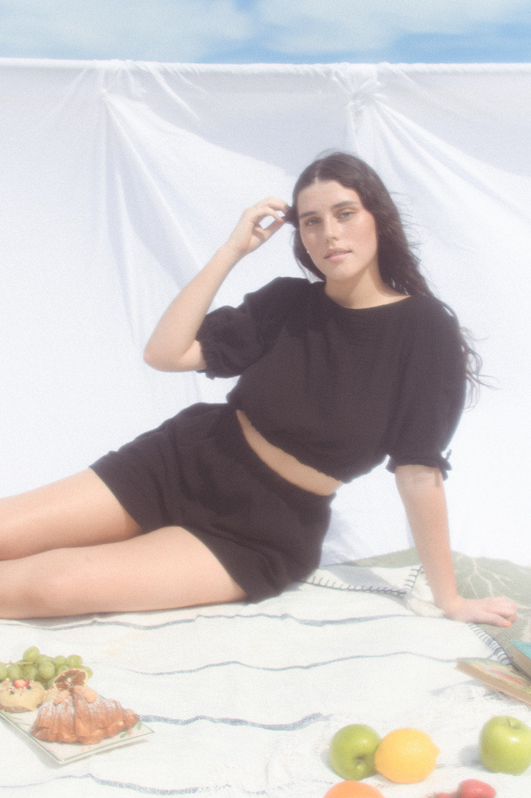 Cotton Tree Shorts Black