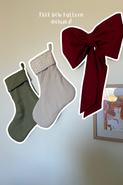 Christmas Stocking Sewing Pattern PDF + 2 FREE Christmas Patterns!