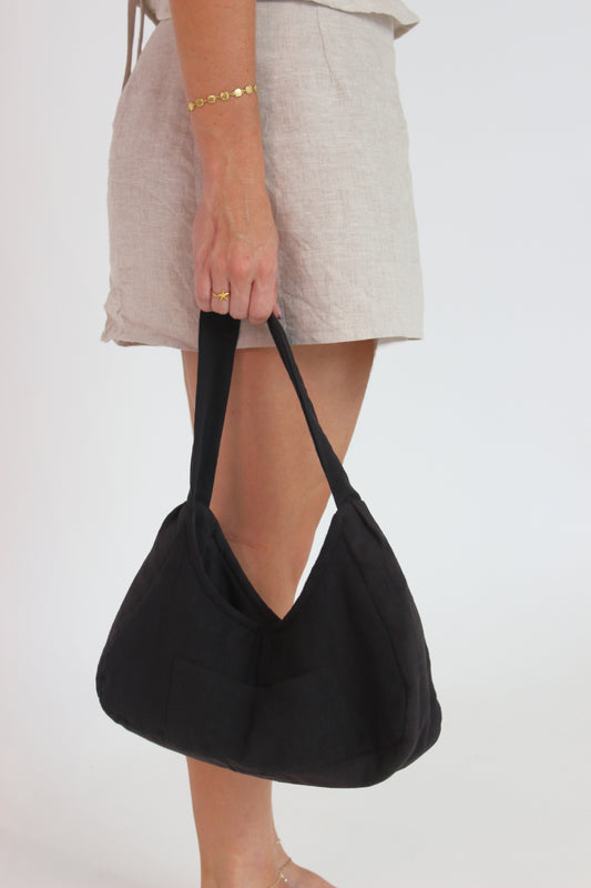 Midnight Shoulder Bag in Black
