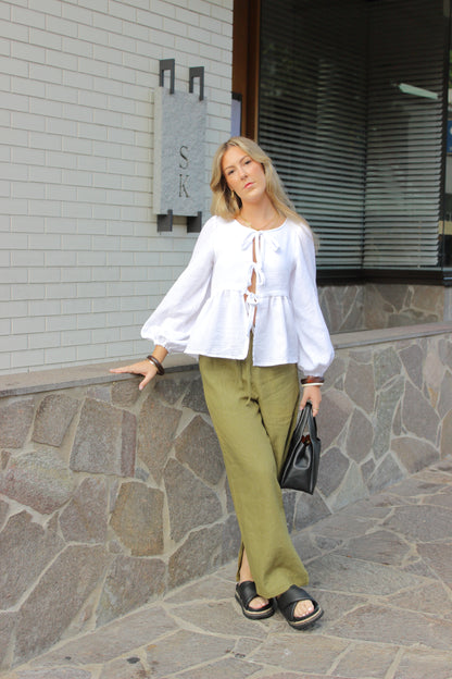 Amara Blouse in White
