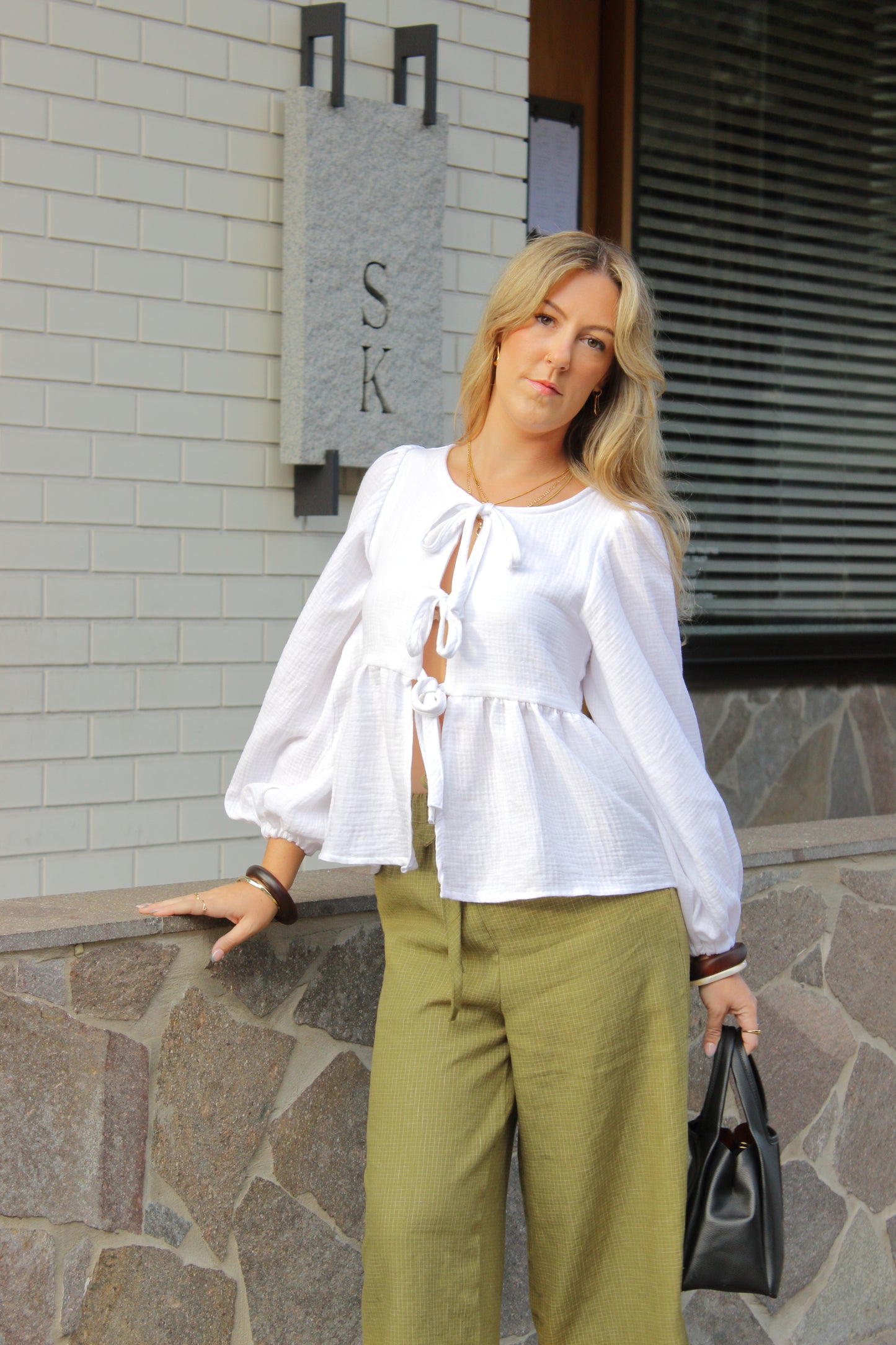 Amara Blouse in White