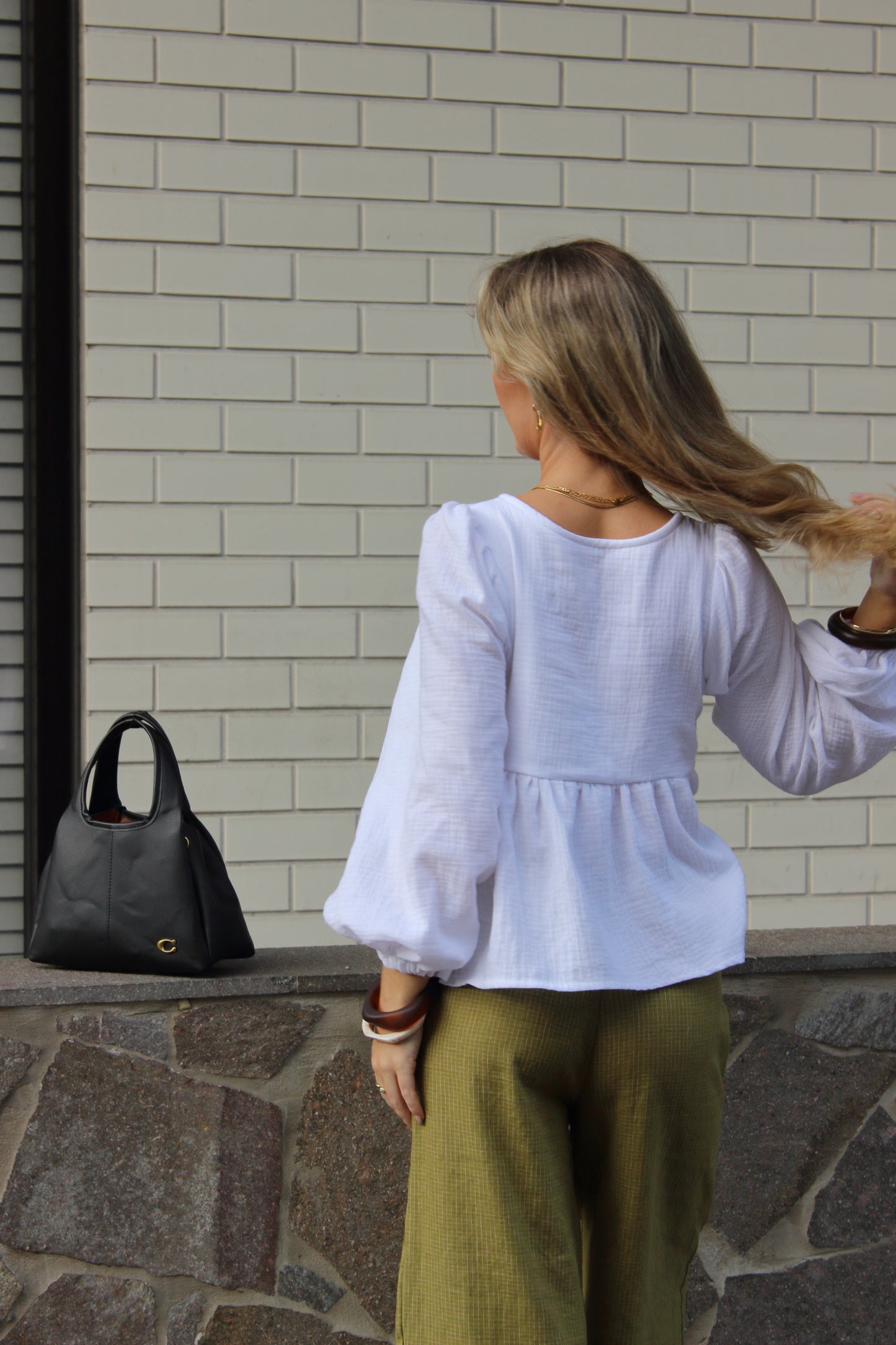 Amara Blouse in White