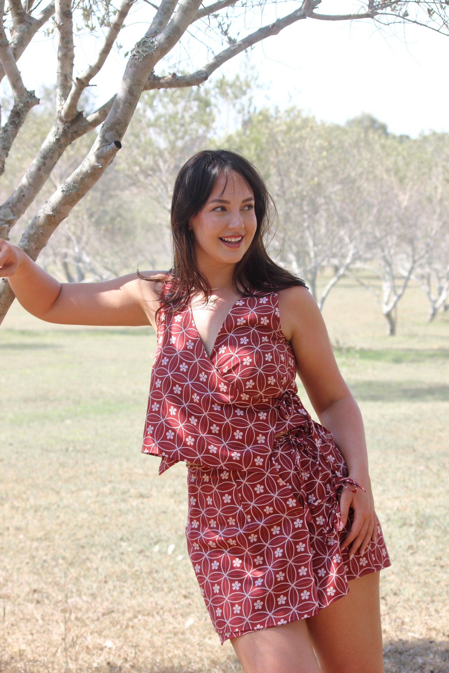 Chelsea Wrap Top in Sakura