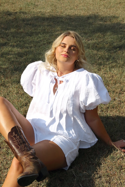 Palma Blouse in White