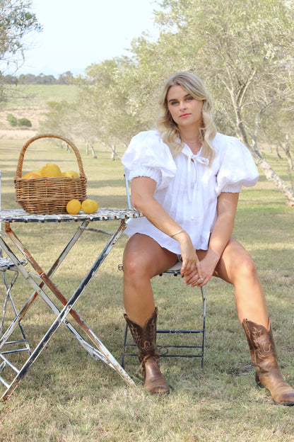 Palma Blouse in White