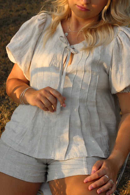 Palma Blouse in Oat