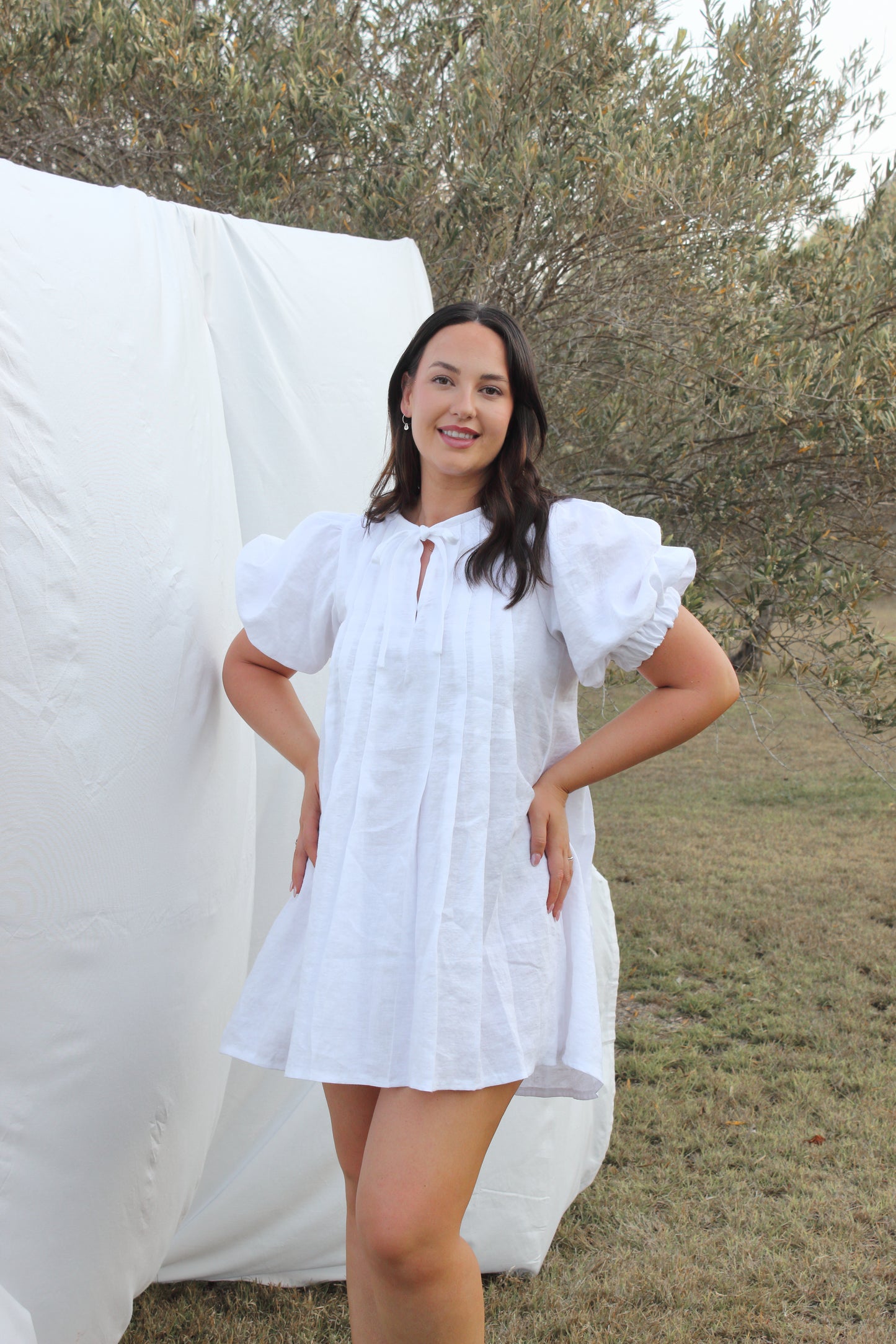 Palma Mini Dress in White