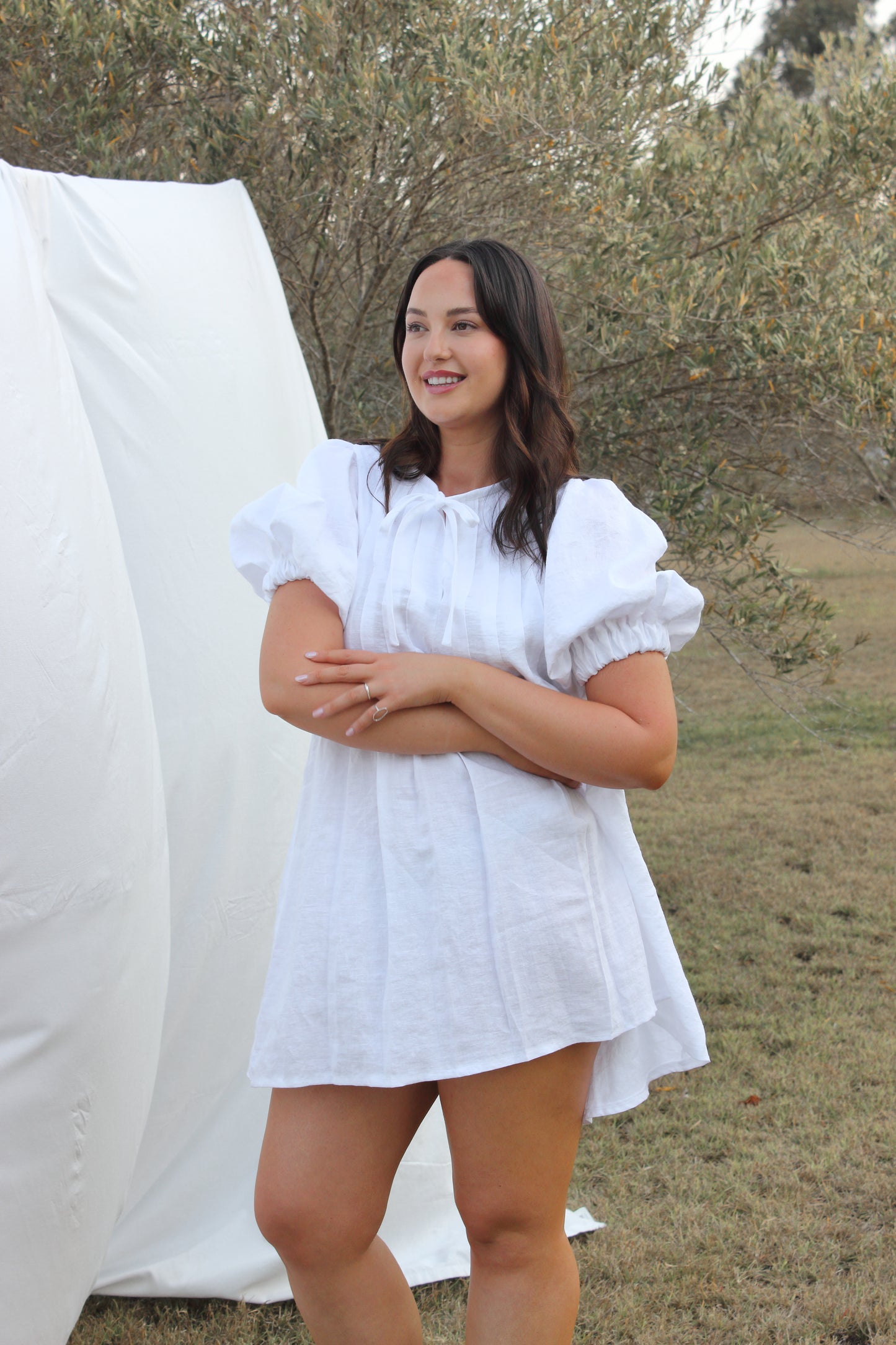 Palma Mini Dress in White