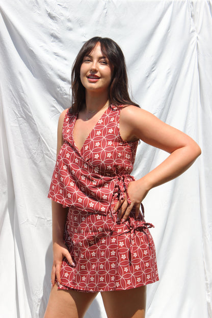 Chelsea Wrap Top in Sakura