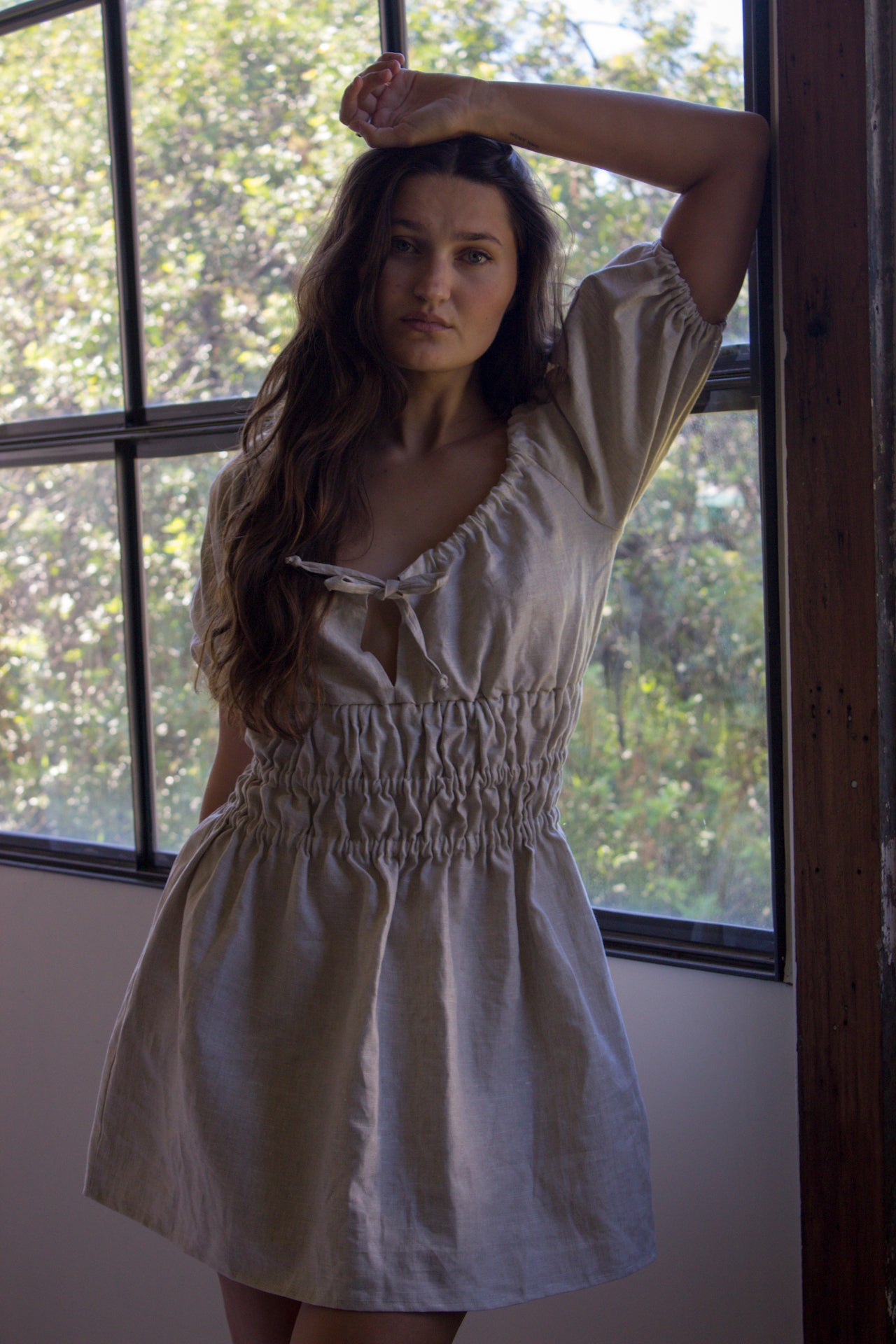 Delilah Dress in Oatmeal