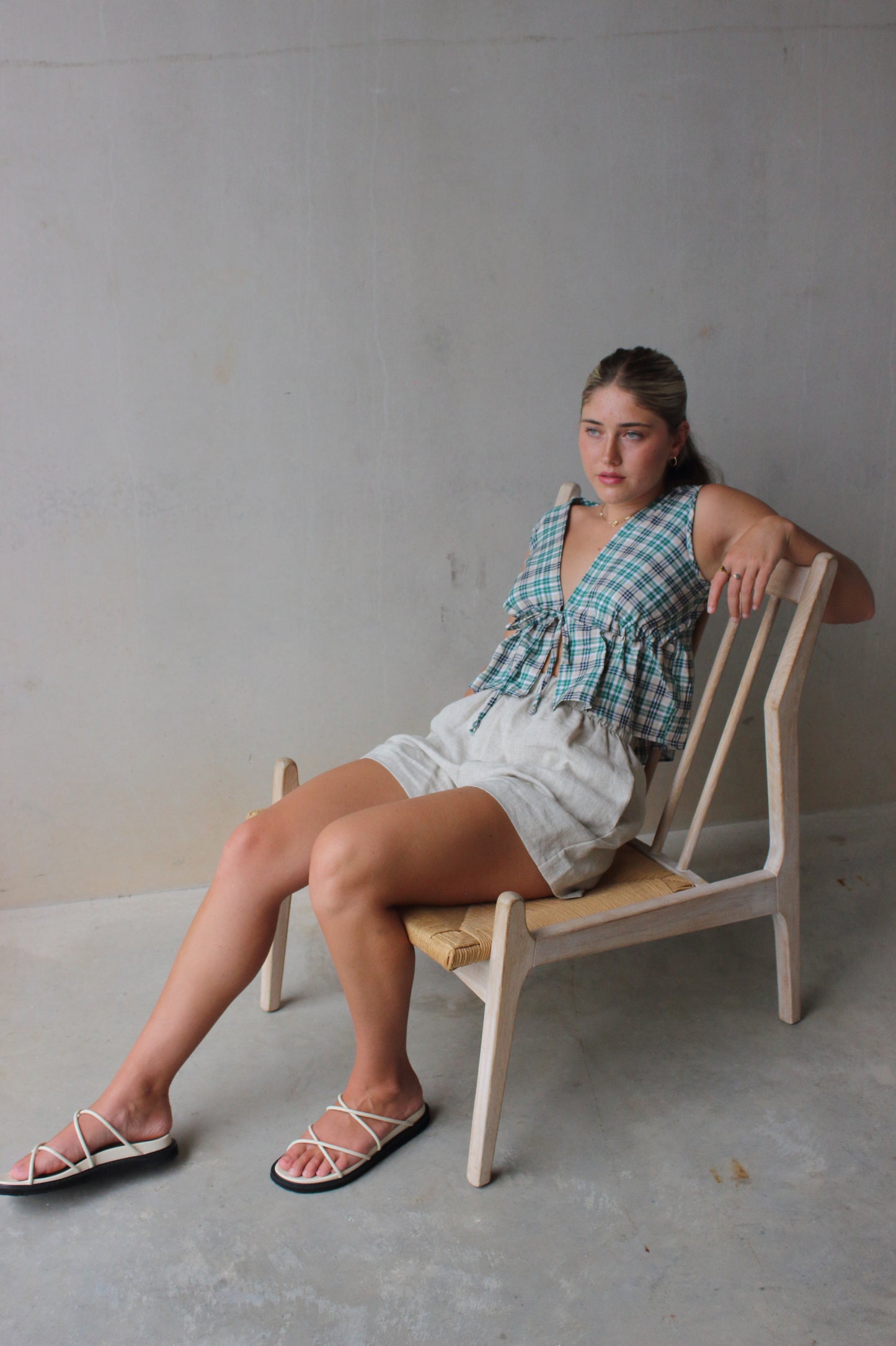 Harper Shorts in Oat