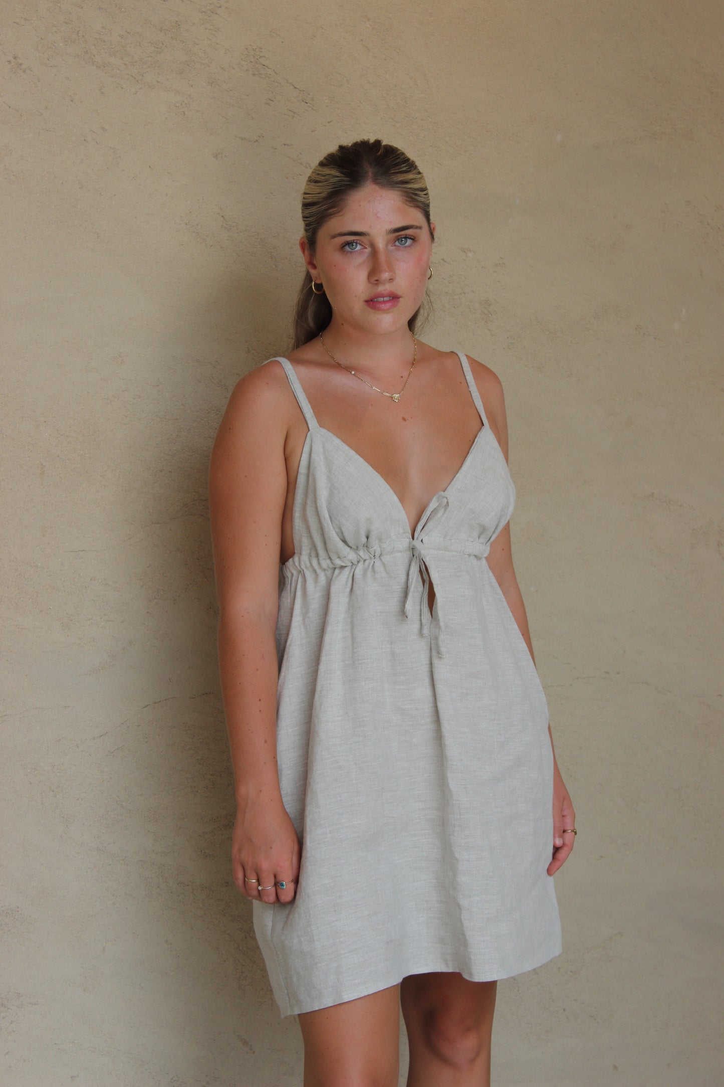 April Dress in Oat