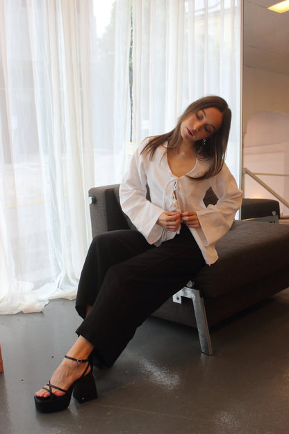 SAMPLE Lily Blouse in White