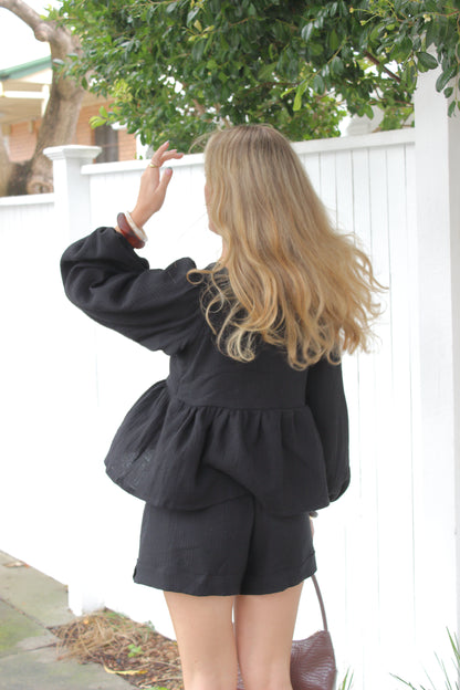 Amara Blouse in Black