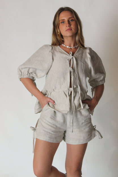 Gabbie Blouse in Oat