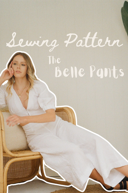 Belle Pants Sewing Pattern PDF
