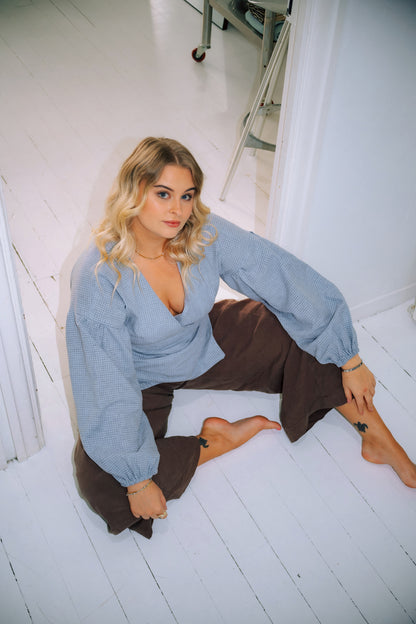 Charlie Wrap Top Sewing Pattern (PDF)