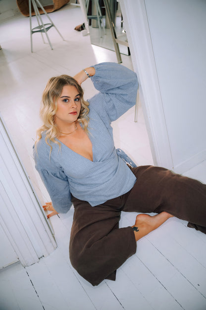 Charlie Wrap Top Sewing Pattern (PDF)
