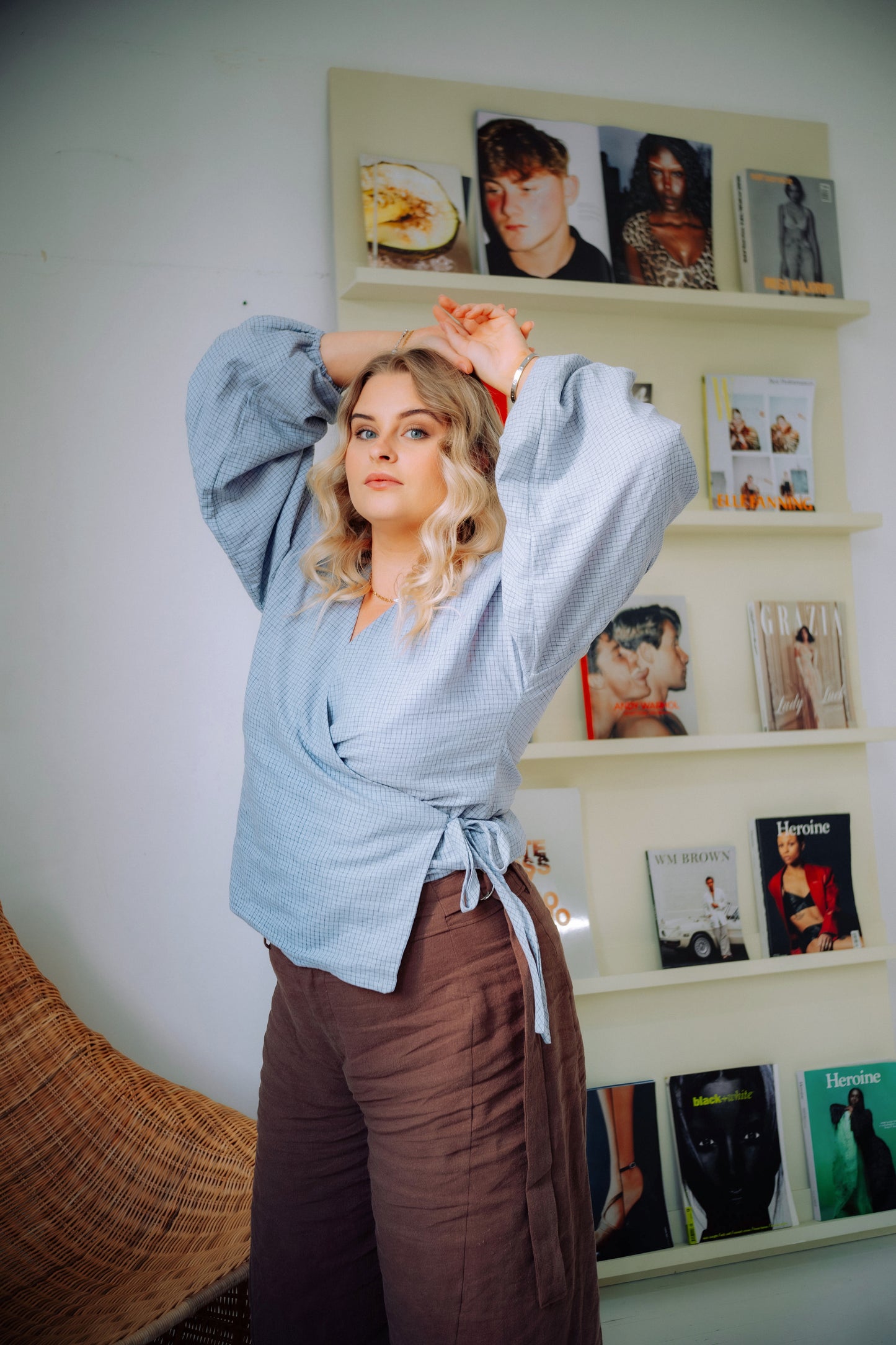 Charlie Wrap Top Sewing Pattern (PDF)
