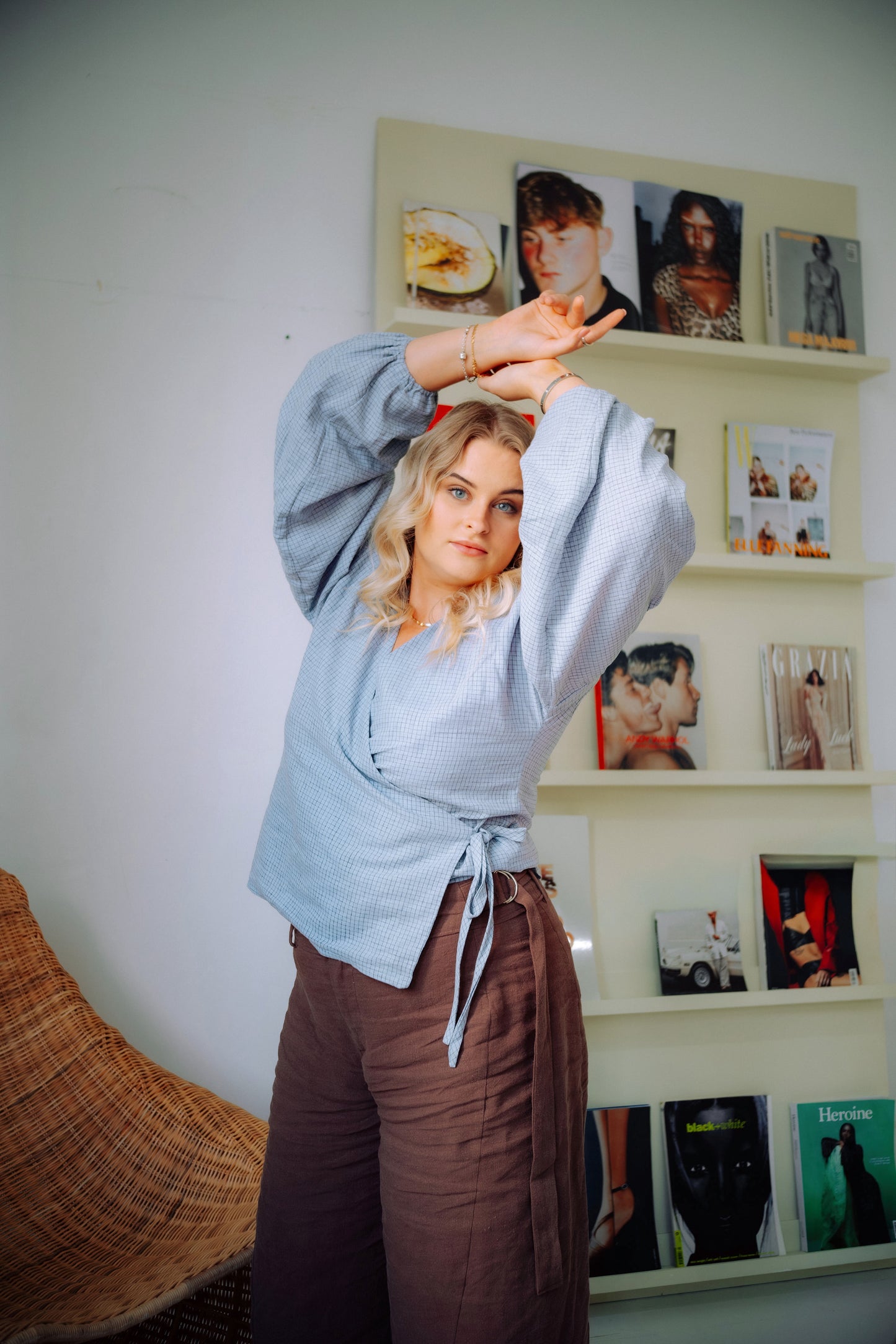 Charlie Wrap Top Sewing Pattern (PDF)