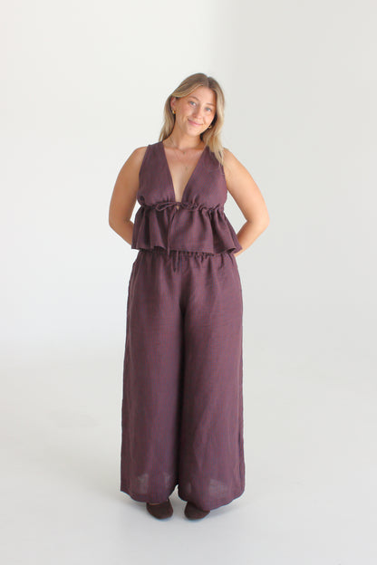 Harper Pants in Autumn Gingham