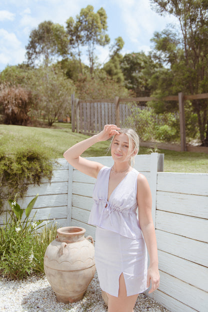 Amari mini skirt in Lilac