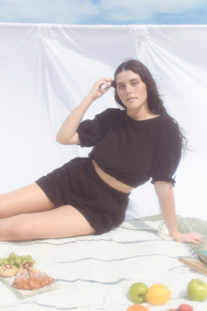 Cotton Tree Shorts Black