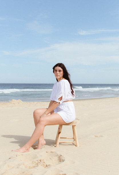 Cotton Tree Shorts in White
