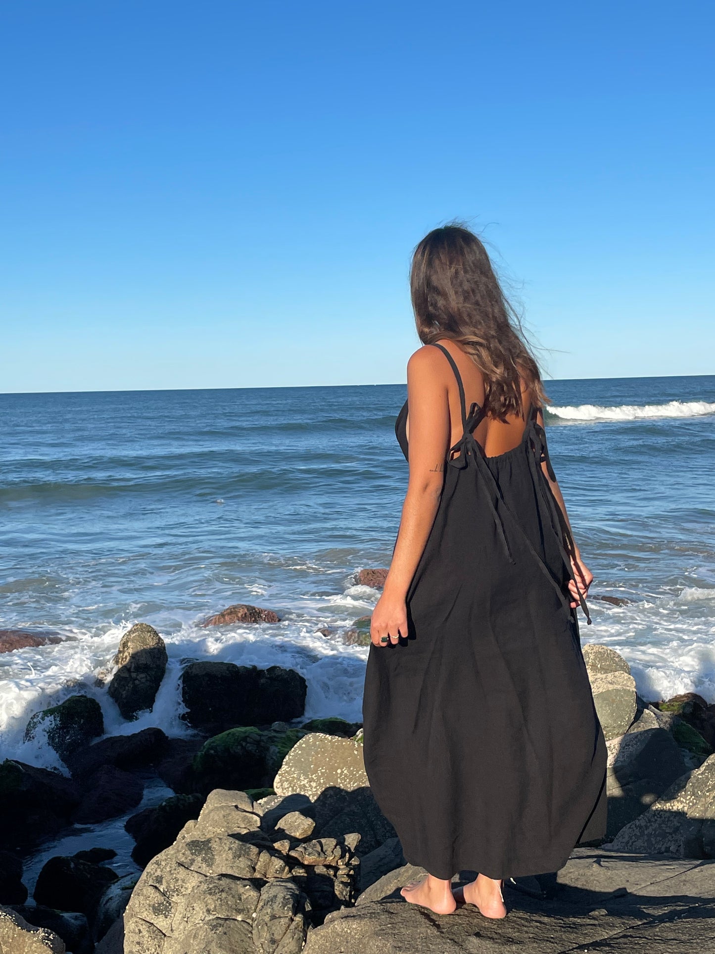 April Maxi Dress in Black