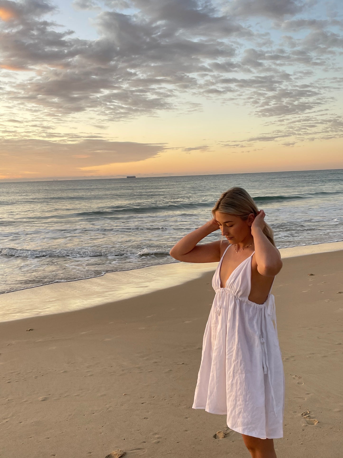 April Dress in White